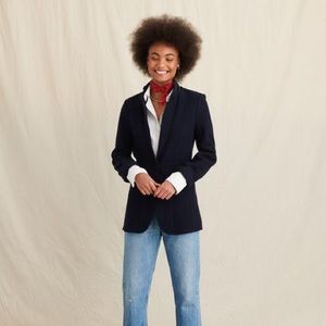 Alex Mill boiled wool navy Ryder blazer